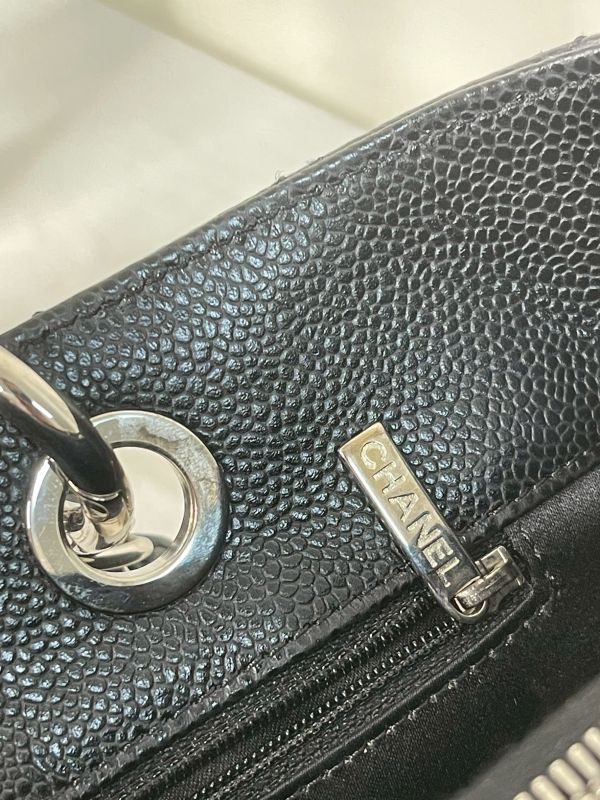 【分期0利率】CHANEL GST 雙C LOGO 荔枝牛皮托特包【95成新】 