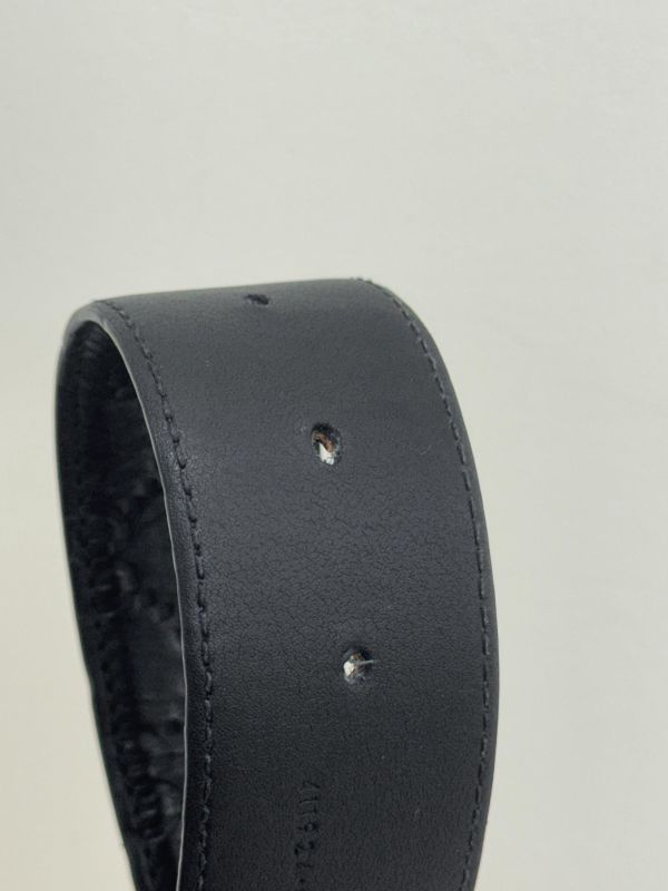 【9成新】GUCCI  Signature皮革皮帶 115CM 