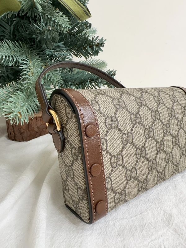 【12期0利率】Gucci 馬銜扣 1955 迷你包【95成新】 