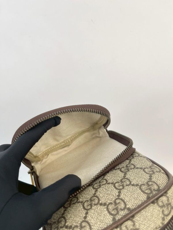 【未使用閒置品】GUCCI 虎頭雙層拉鍊記者包 