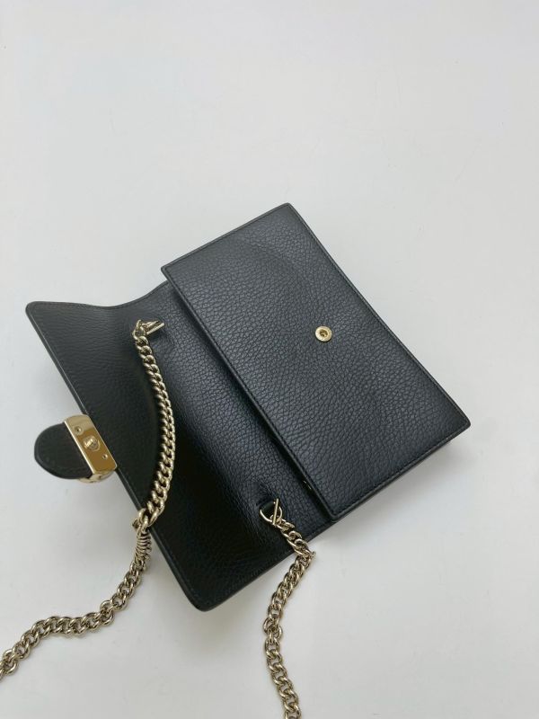 【95成新】Gucci 皮革翻蓋單肩包 