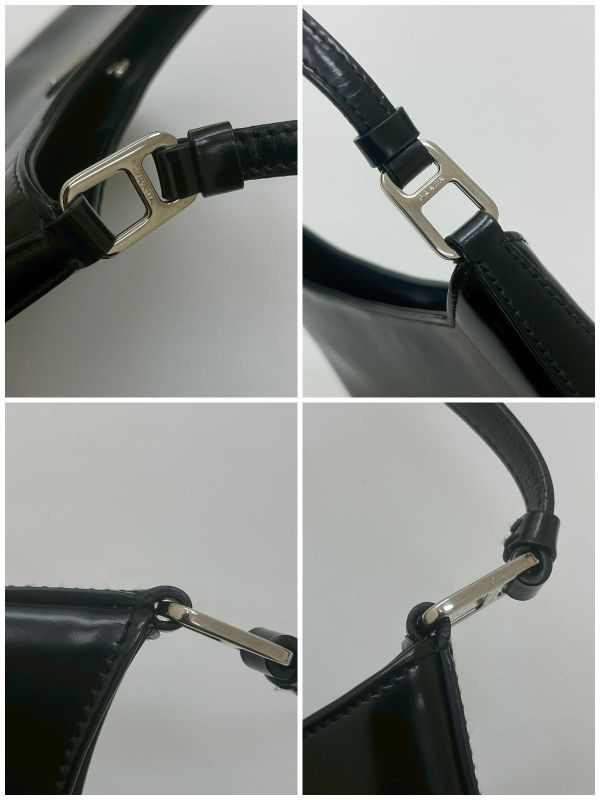 【9成新】PRADA CLEO 亮澤腋下包 