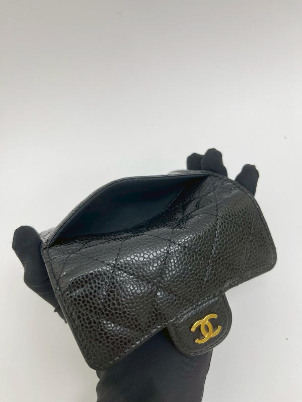 【9成新】CHANEL COCO 牛皮零錢卡包 