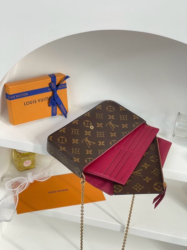 【分期0利率】 LV LV Félicie Pochette 舊款老花三合一 (非絨布內裡)【9成新】 