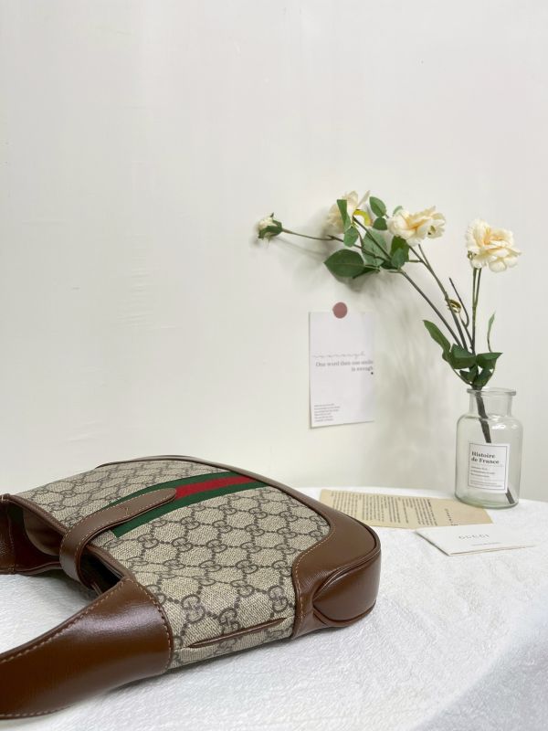 【分期0利率】GUCCI Jackie 經典1961緹花拼接兩用包【95成新】 