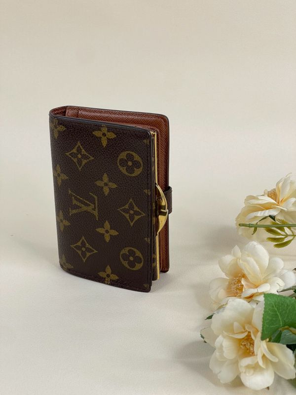 【分期0利率】LV VTG老花零錢蝴蝶扣中夾【85成新】 