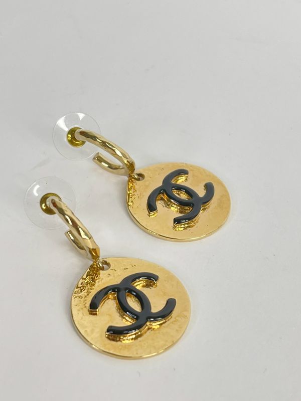 【99成新】CHANEL 22A金幣耳環 