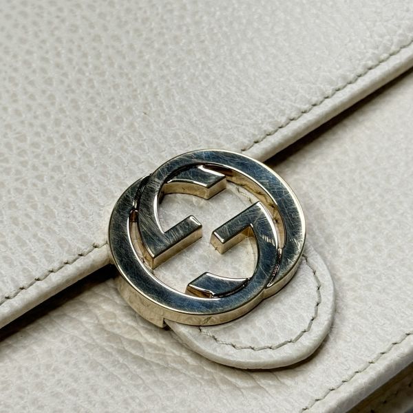 【12期0利率】GUCCI 荔枝皮雙G WOC【9成新】 