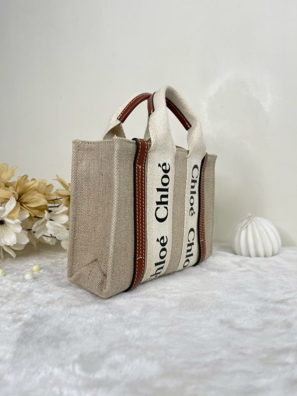 【分期0利率】CHLOE WOODY TOTE 迷你 棕【88成新】 