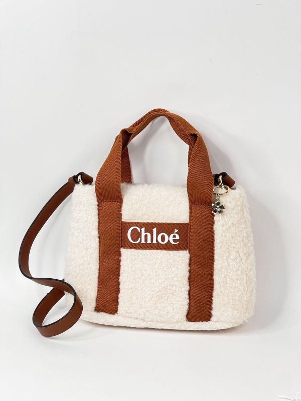 【95新】CHLOE 羊羔毛托特包 