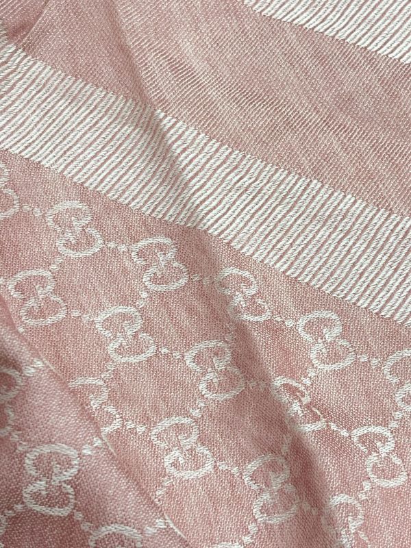 【95成新】GUCCI GG緹花羊毛混絲披肩(圍巾) 