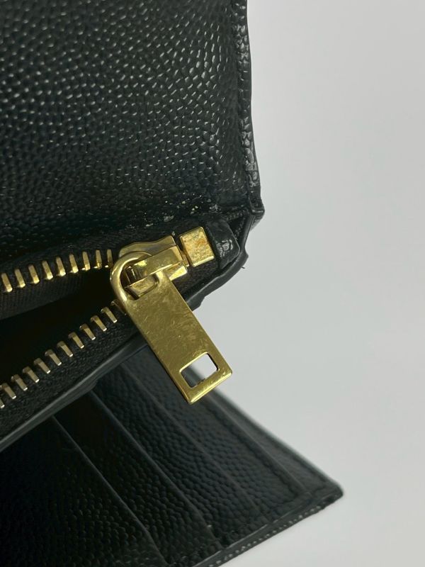 【95成新】YSL 魚子醬三折短夾 