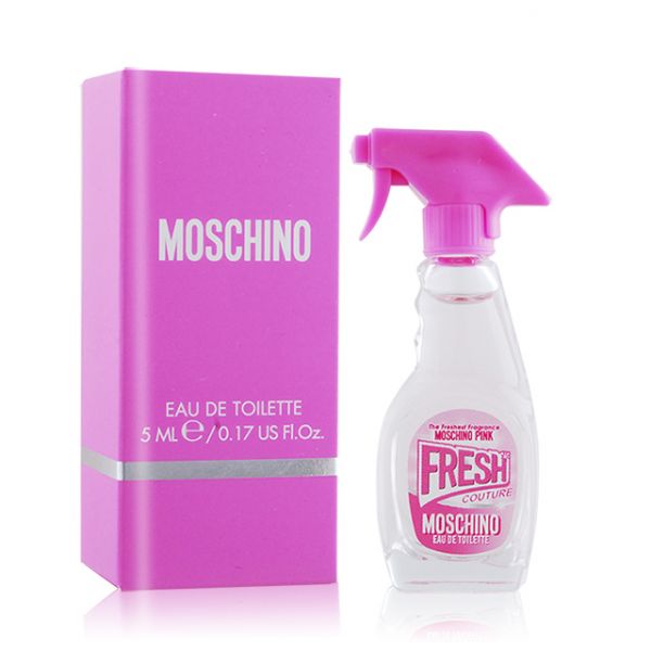 【12期0利率】MOSCHINO 粉紅清新女性淡香水5ML 