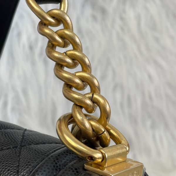 【12期0利率】CHANEL BOY 25口蓋包 【95成新】 