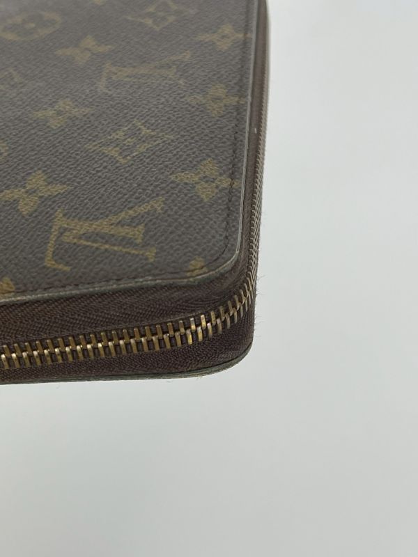 【85成新】LV ZIPPY Monmgram拉鏈長夾 紫紅色 