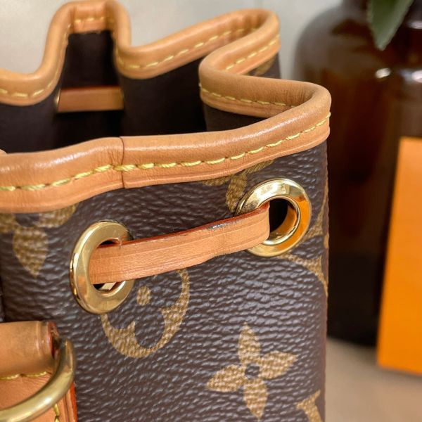 【9成新】【12期0利率】Louis Vuitton LV M40817 NOE BB 經典花紋可斜背小水桶包 