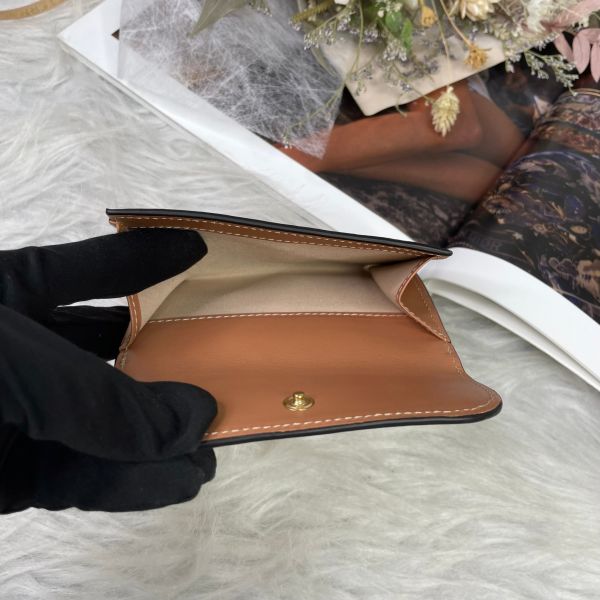 【12期0利率】CHLOE C 拼色光滑小牛皮釦式短夾【95成新】 