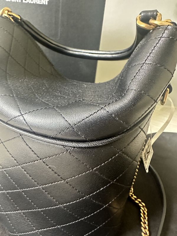 【分期0利率】YSL GABY 小羊皮水桶包 【95成新】 