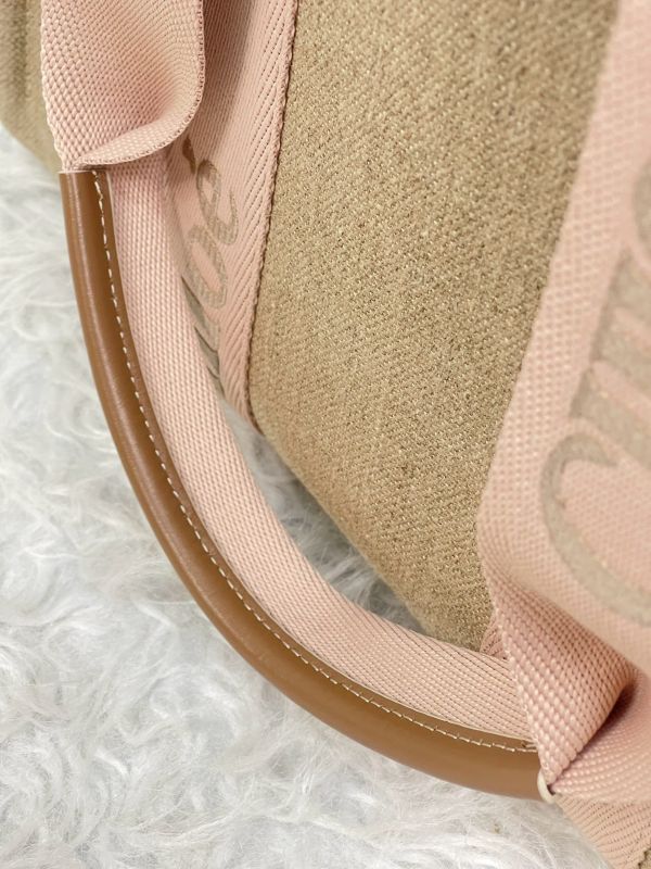 【分期0利率】Chloé 中號Woody Tote Bag 刺繡款【95成新】 