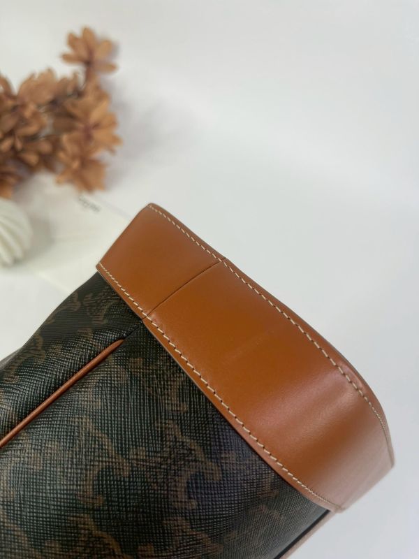【95成新】CELINE TRIOMPHE老花小號水桶包 