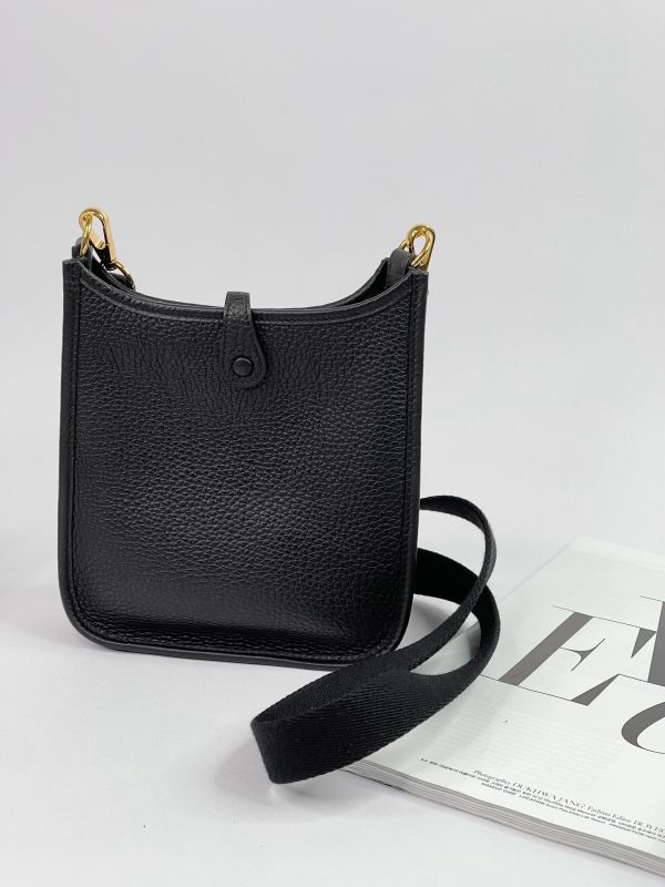 【分期0利率】HERMES Evelyne mini 黑色【95成新】 