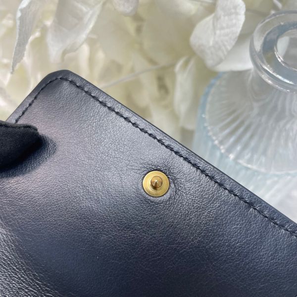 【9成新】【12期0利率】DIOR 30 MONTAIGNE 老花三折短夾 