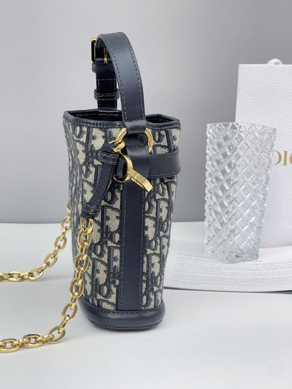 【9成新】DIOR C'EST 老花水桶包 中號 