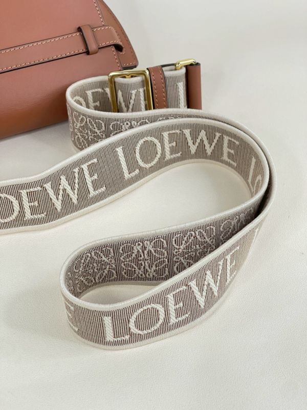 【分期0利率】LOEWE MINI GATE 雙層包 焦糖【95成新】 