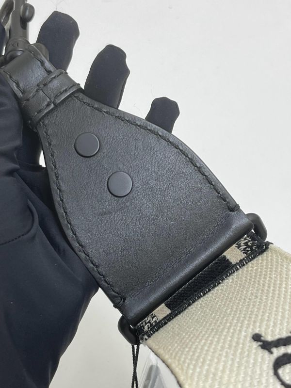 【9成新】DIOR 刺繡寬背帶 
