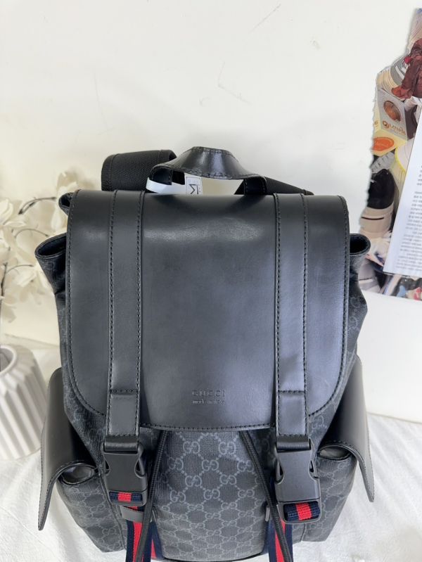 【12期0利率】GUCCI GG印花帆布後背包【9成新】 