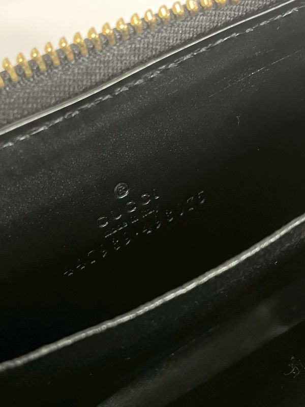 【95成新】GUCCI GG壓紋拉鍊零錢卡包 