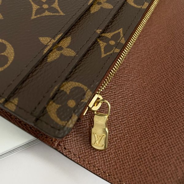 【12期0利率】【全新品】LV SARAH經典MONOGRA信封長夾 焦糖色【現金價 】 M62235