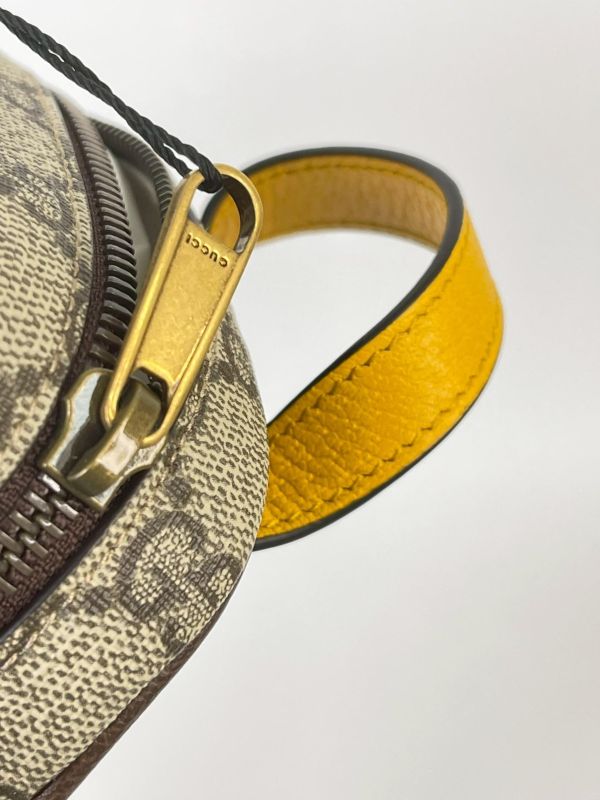 【未使用閒置品】GUCCI 虎頭雙層拉鍊記者包 