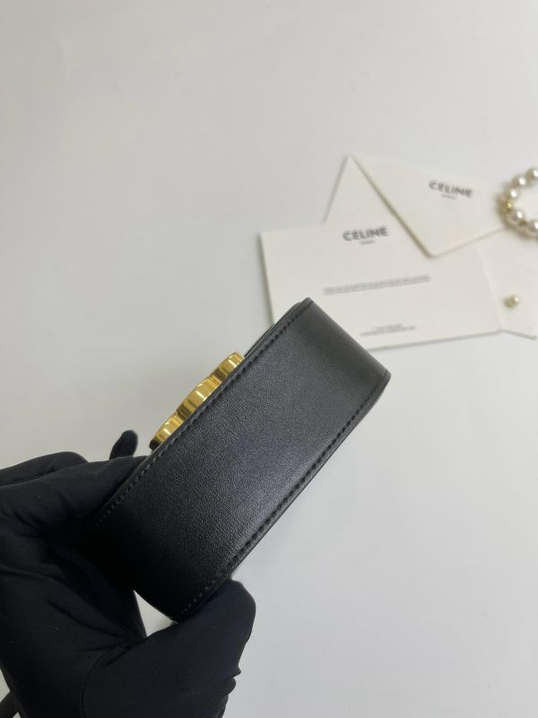 【95成新】CELINE CLAUDE亮澤牛皮革迷你手袋 