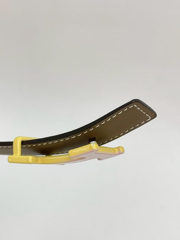 【95成新】HERMES 漸層琺瑯雙面皮帶 24MM 