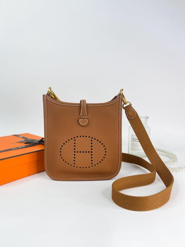 【95成新】HERMES Evelyne mini 棕色 