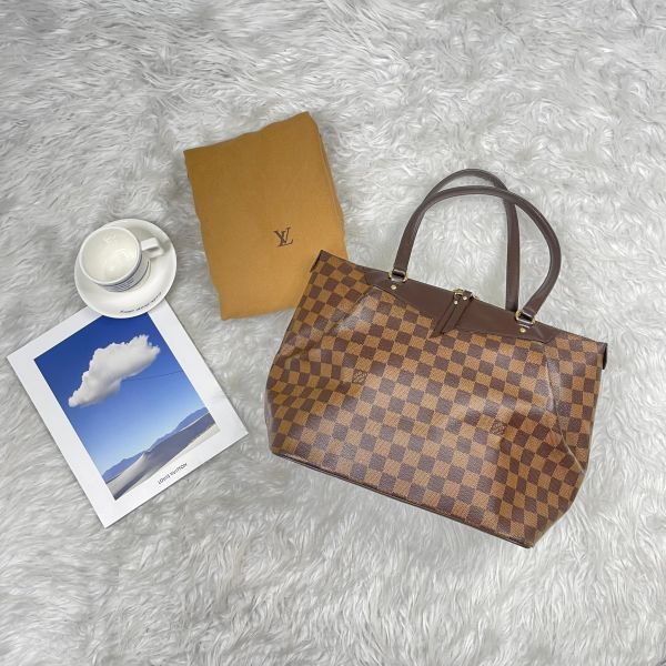 【12期0利率】LV 經典Damier Westminster GM女購物袋【9成新】 