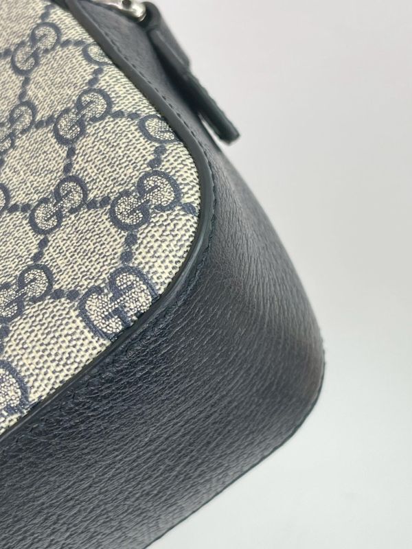 【95成新】GUCCI GG Supreme 帆布印花織帶相機包 