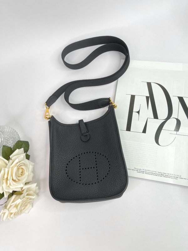 【分期0利率】HERMES Evelyne mini 黑色【95成新】 