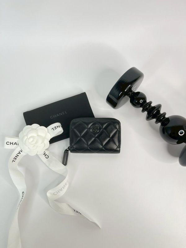 【分期0利率】CHANEL SOBLACK拉鍊零錢卡包【未使用閒置品】 