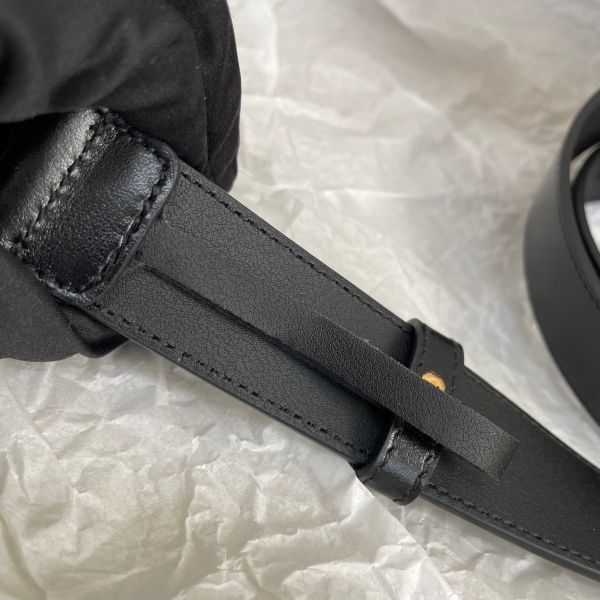 【12期0利率】【二手】GUCCI 雙G 3CM皮帶 105公分 