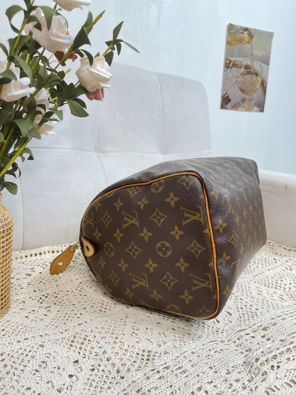 【分期0利率】LV SPEEDY 30 經典Monogram手提波士頓包【8成新】 