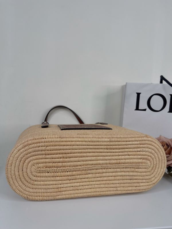 【分期0利率】LOEWE 手提肩背草編包【9成新】 