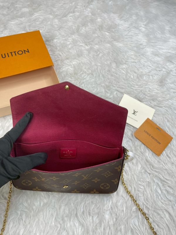 【分期0利率】 LV LV Félicie Pochette 舊款老花三合一 (非絨布內裡)【9成新】 