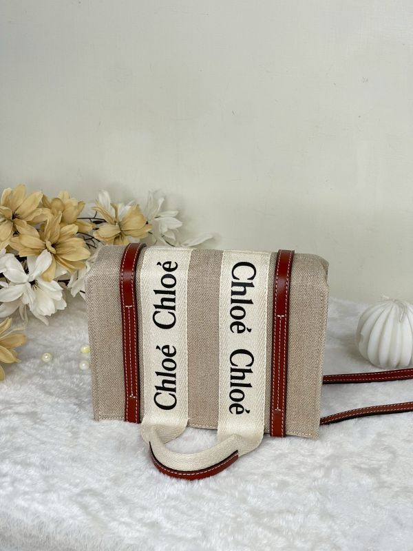 【分期0利率】CHLOE WOODY TOTE 迷你 棕【88成新】 