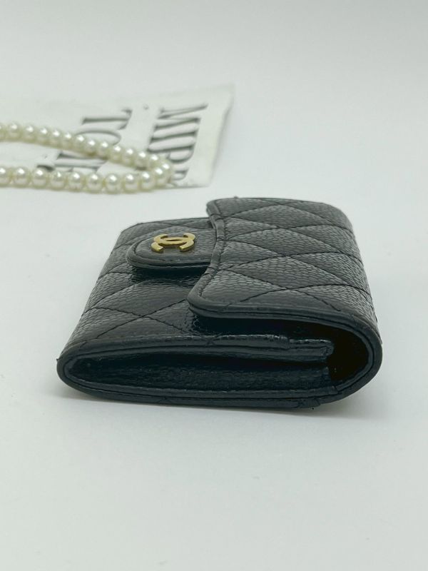 【9成新】CHANEL COCO 牛皮零錢卡包 