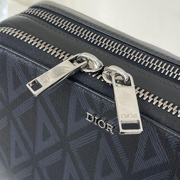 【12期0利率】DIOR CD Diamond帆布迷你相機包【9成新】【現金價27500】 