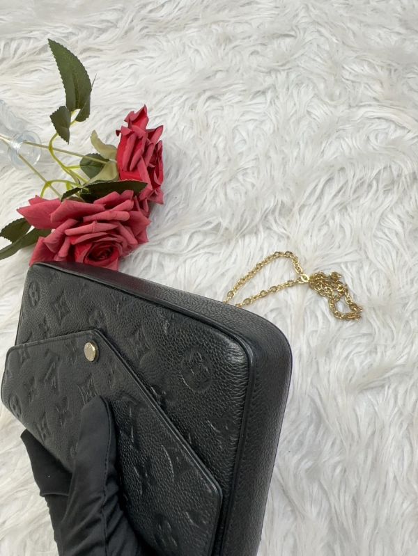 【12期0利率】LV Félicie Pochette 舊款壓紋老花三合一 (非絨布內裡)【21年9月台灣購證】【88成新】 