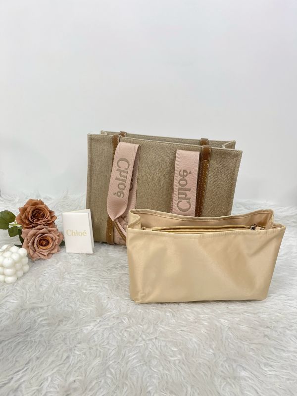 【分期0利率】Chloé 中號Woody Tote Bag 刺繡款【95成新】 