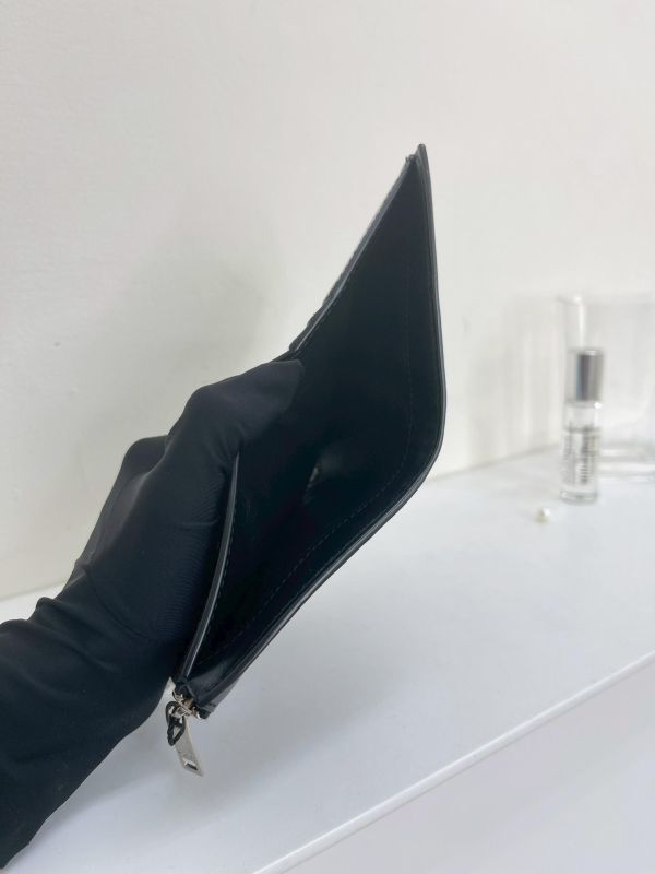 【9成新】YSL 滑面牛皮對折零錢袋短夾 
